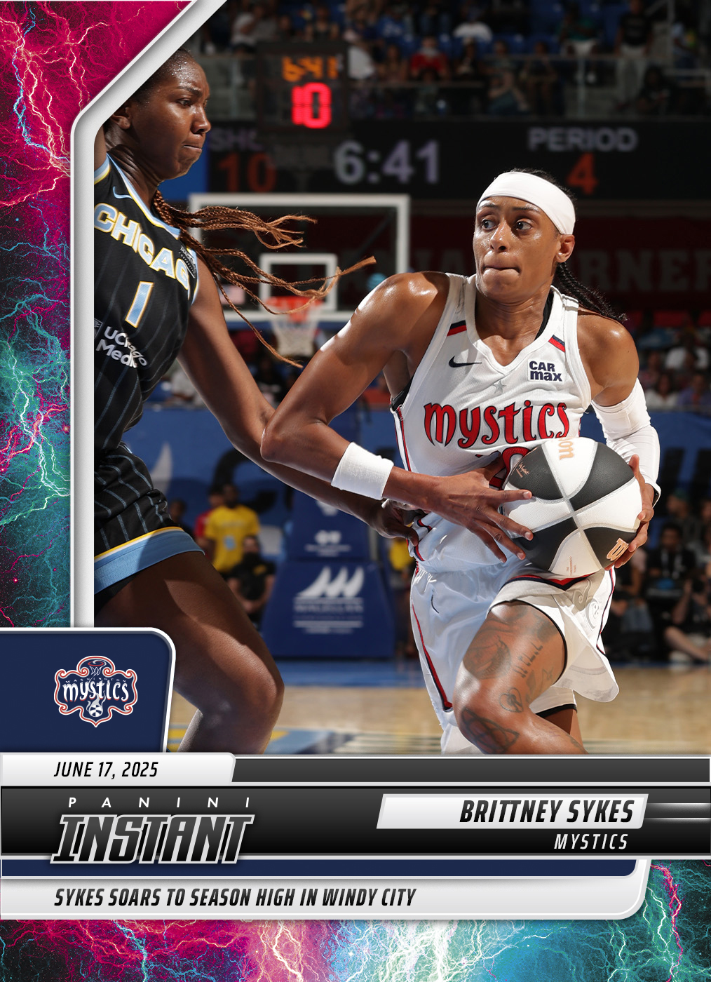Brittney Sykes - 2025 Panini Instant WNBA #72 - Lightning /5