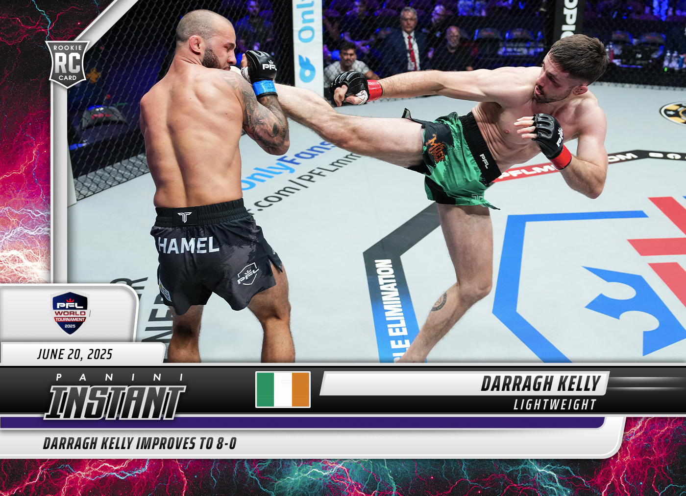 Darragh Kelly - 2025 Panini Instant PFL #65 - Lightning /5