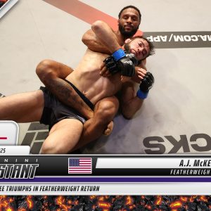 A.J. McKee - 2025 Panini Instant PFL #80 - Magma 1/1