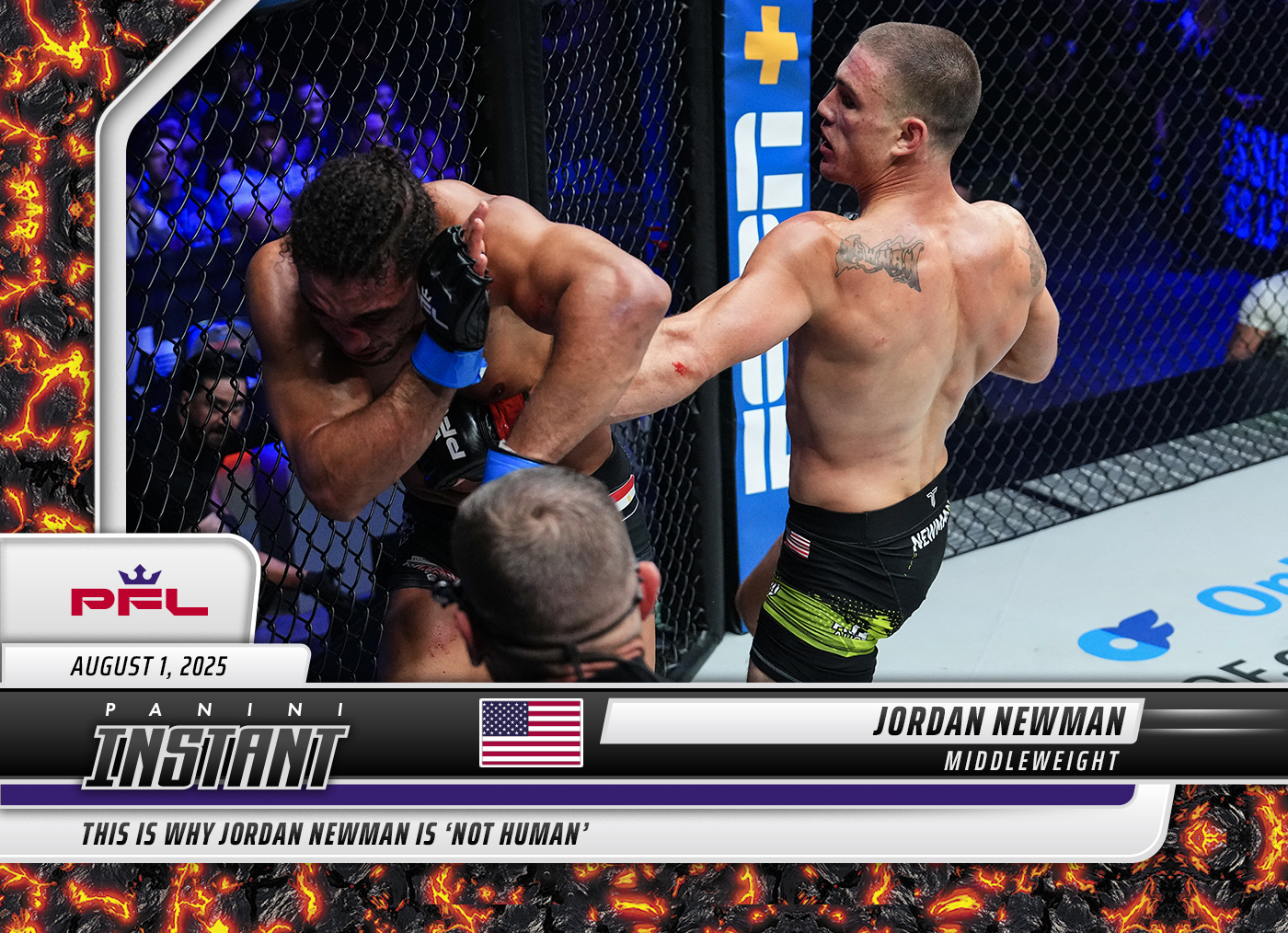 Jordan Newman - 2025 Panini Instant PFL #84 - Magma 1/1