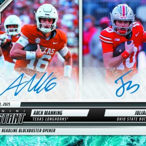 Arch Manning/Julian Sayin - 2025 Panini Instant NIL College Football #1 - Water /10 Auto
