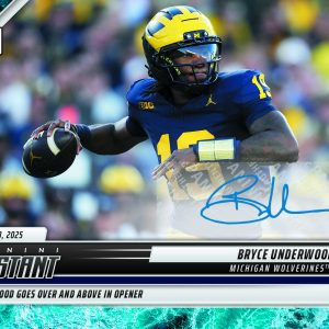 Bryce Underwood - 2025 Panini Instant NIL College Football #BUA - Water /10 Auto