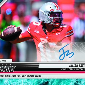 Julian Sayin - 2025 Panini Instant NIL College Football #JSB - Water /10 Auto