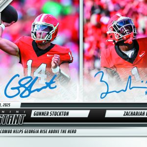 Gunner Stockton/Zachariah Branch - 2025 Panini Instant NIL College Football #GSZBA - Base /99 Auto