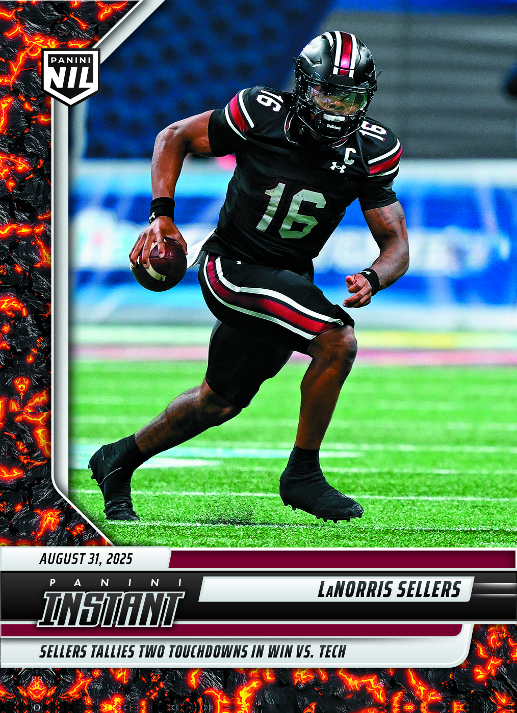 LaNorris Sellers - 2025 Panini Instant NIL College Football #LSA - Magma 1/1