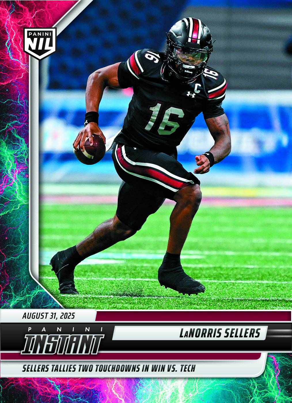 LaNorris Sellers - 2025 Panini Instant NIL College Football #LSA - Lightning /5