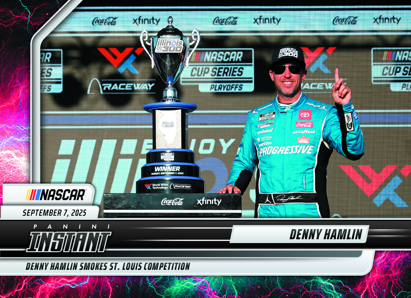 Denny Hamlin - 2025 Panini Instant NASCAR #49 - Lightning /5