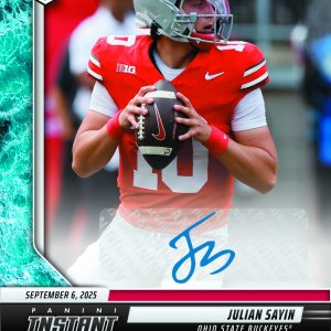 Julian Sayin - 2025 Panini Instant NIL College Football #JSD - Water /10 Auto