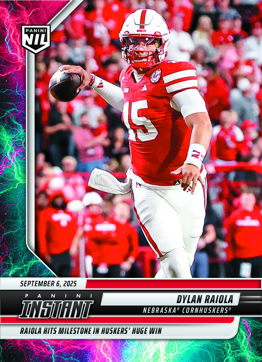 Dylan Raiola - 2025 Panini Instant NIL College Football #DRB - Lightning /5