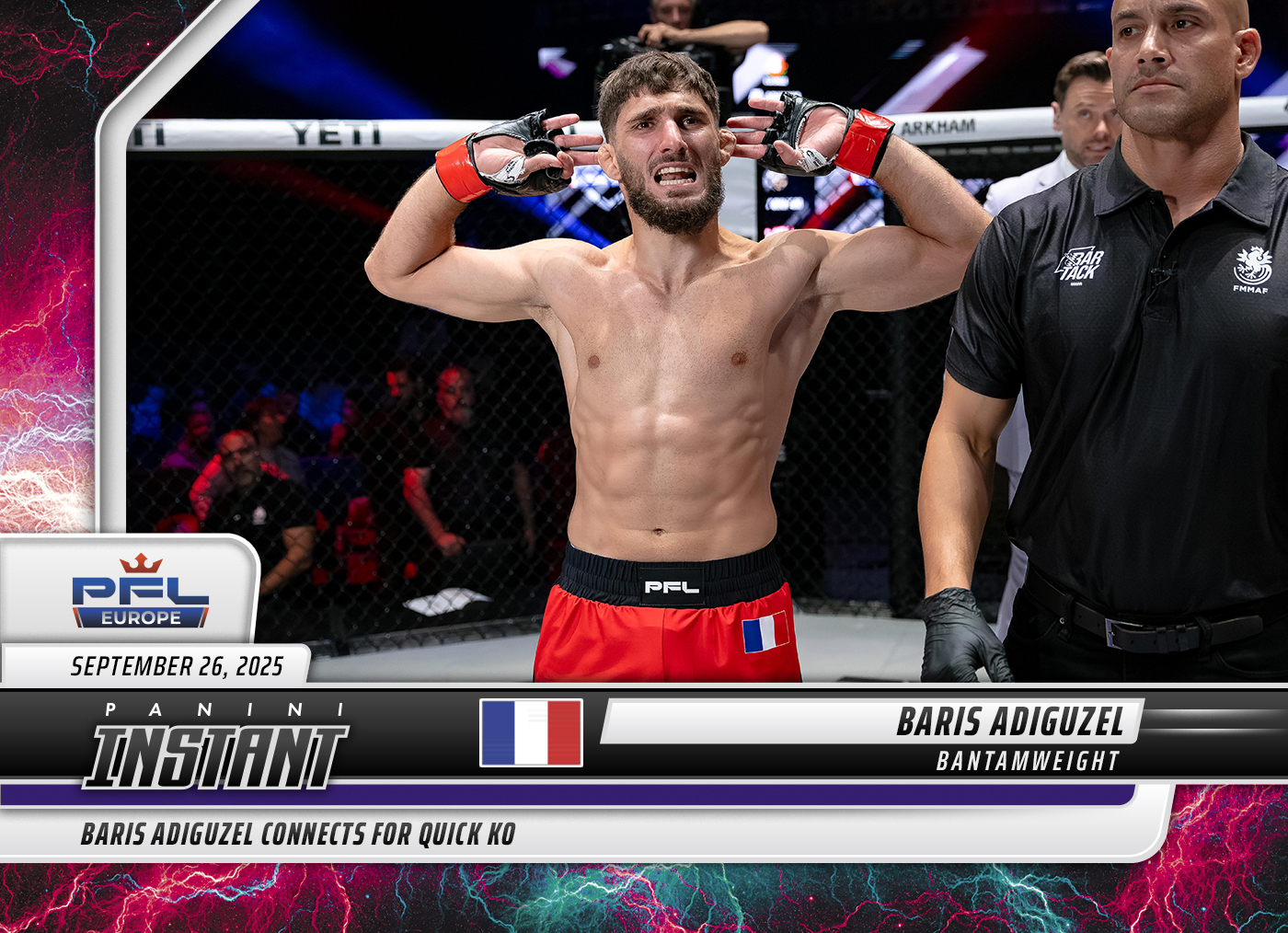 Baris Adiguzel - 2025 Panini Instant PFL #95 - Lightning /5