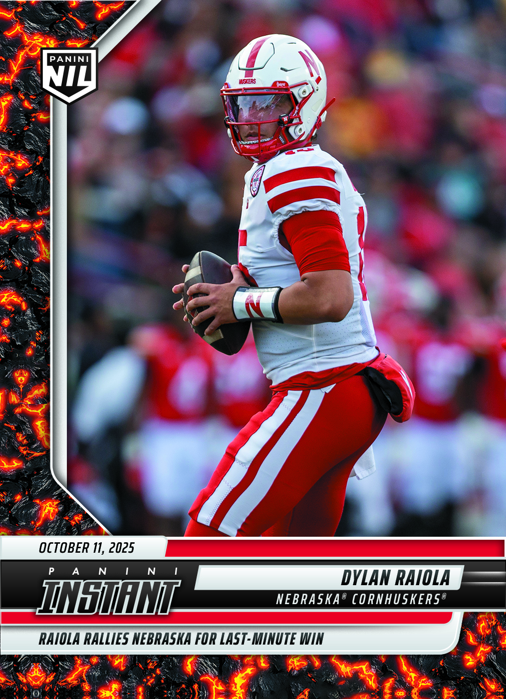 Dylan Raiola - 2025 Panini Instant NIL College Football #DRC - Magma 1/1