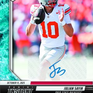 Julian Sayin - 2025 Panini Instant NIL College Football #JSE - Water /10 Auto