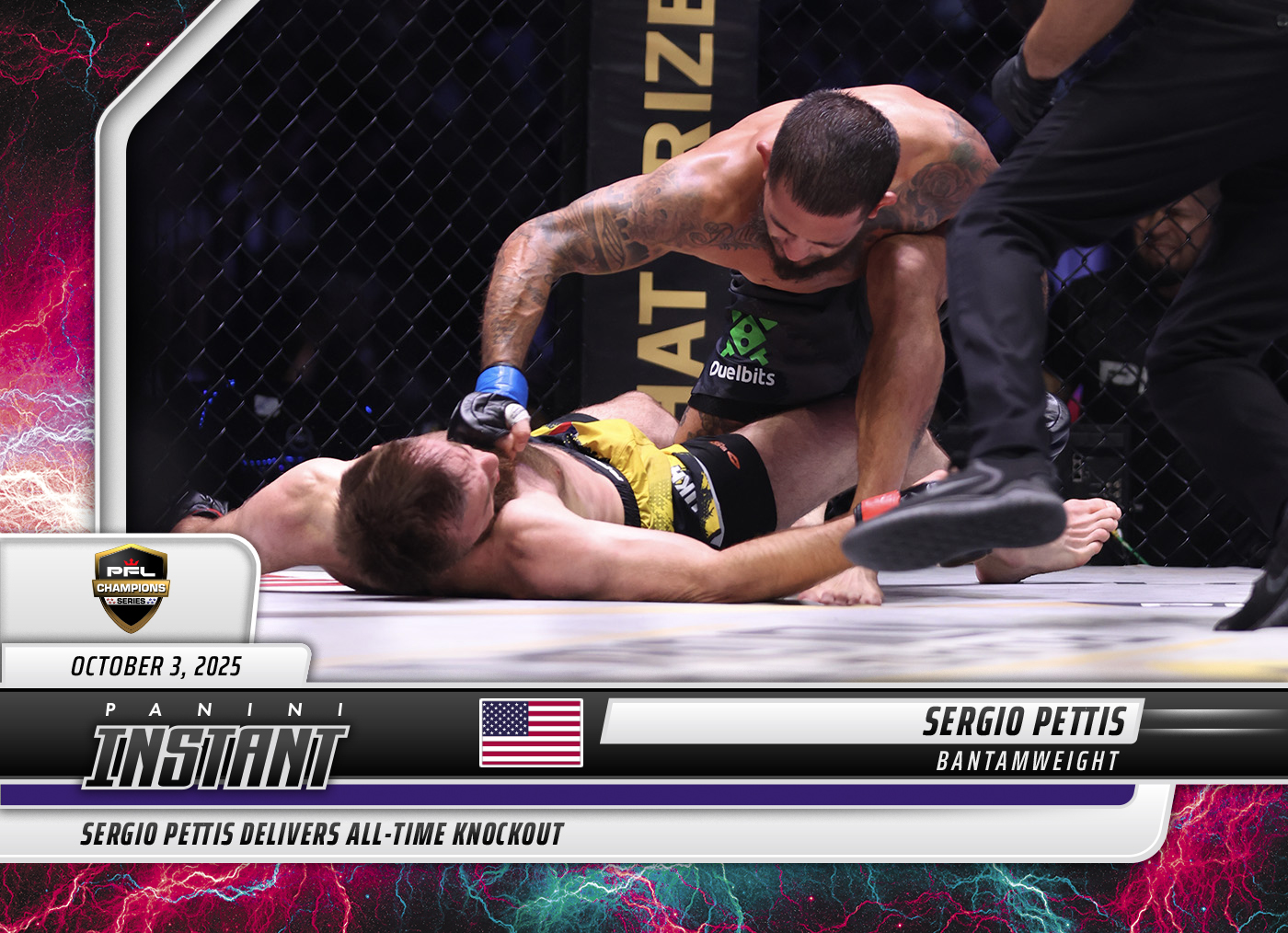 Sergio Pettis - 2025 Panini Instant PFL #101 - Lightning /5