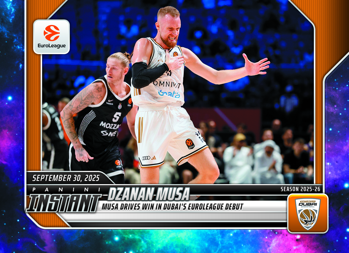 Dzanan Musa - 2025-26 Panini Instant EuroLeague #3 - Galaxy 1/1