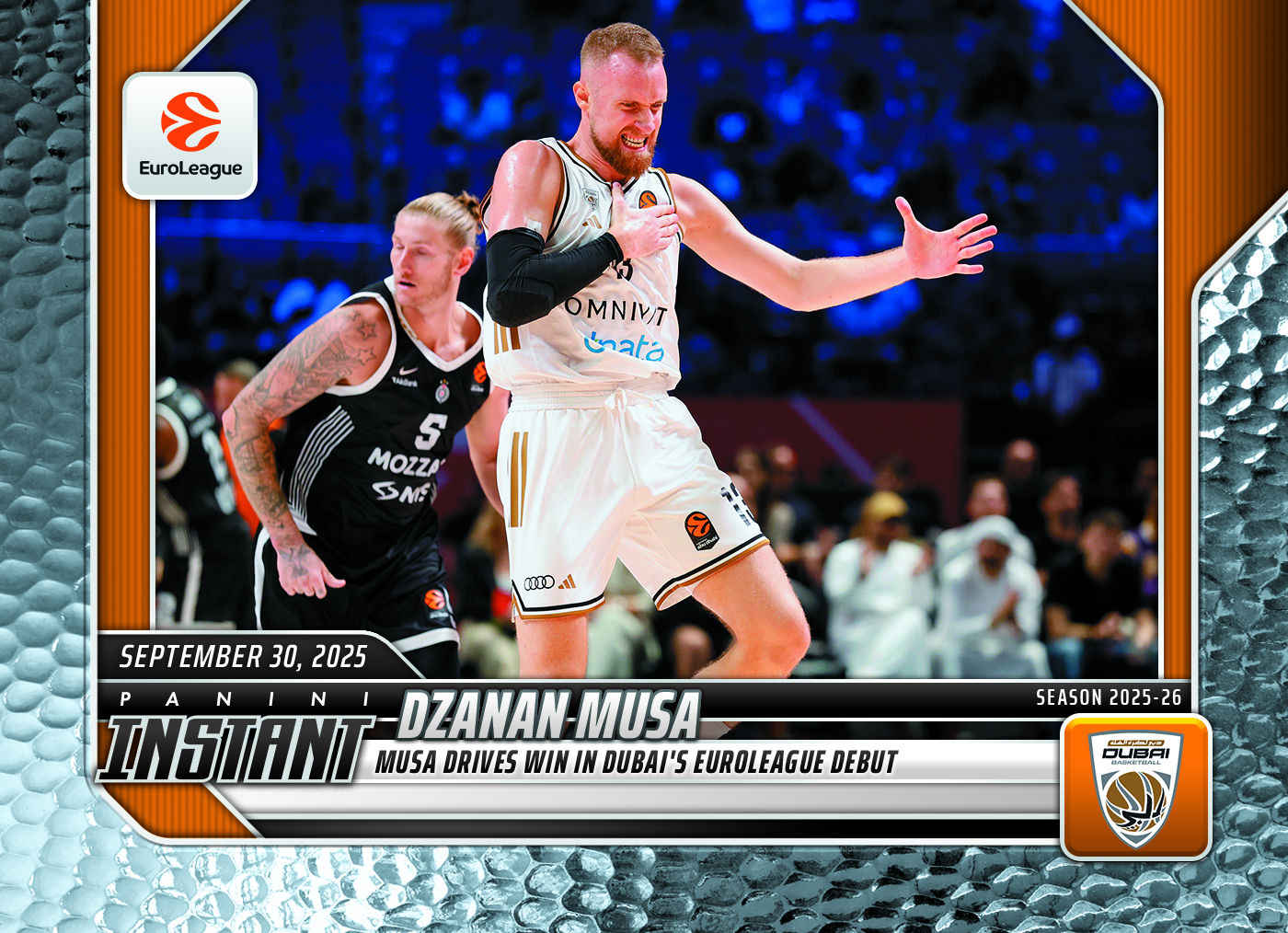 Dzanan Musa - 2025-26 Panini Instant EuroLeague #3 - Metallic /5