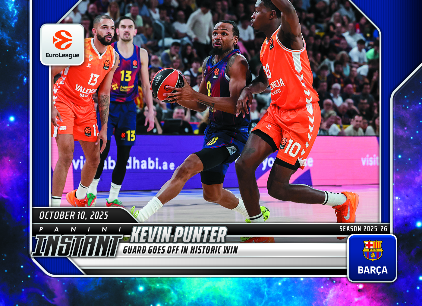 Kevin Punter - 2025-26 Panini Instant EuroLeague #8 - Galaxy 1/1