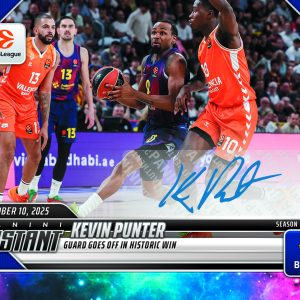 Kevin Punter - 2025-26 Panini Instant EuroLeague #8 - Galaxy 1/1 Auto