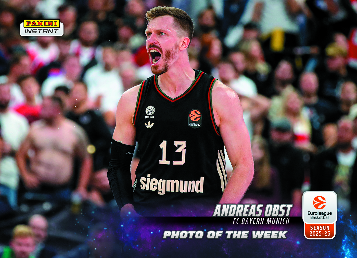 Andreas Obst - 2025-26 Panini Instant EuroLeague Photo of the Week #1 - Galaxy 1/1