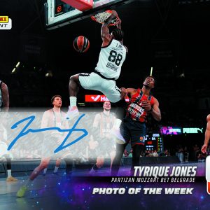 Tyrique Jones - 2025-26 Panini Instant EuroLeague Photo of the Week #3 - Galaxy 1/1 Auto