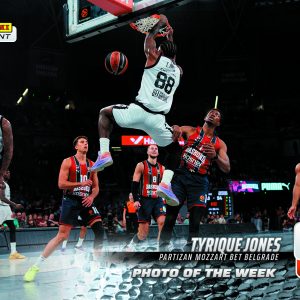 Tyrique Jones - 2025-26 Panini Instant EuroLeague Photo of the Week #3 - Metallic /5