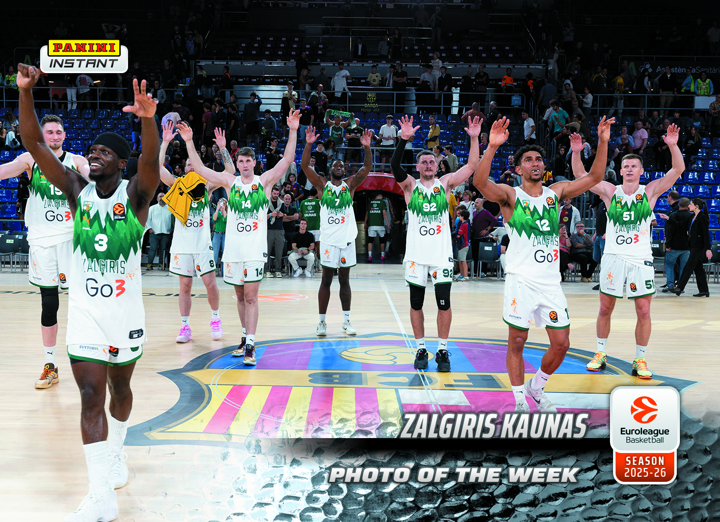 Zalgiris Kaunas - 2025-26 Panini Instant EuroLeague Photo of the Week #4 - Metallic /5