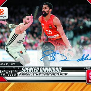 Spencer Dinwiddie - 2025-26 Panini Instant EuroLeague #10 - Gold /10 Auto