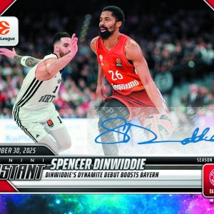 Spencer Dinwiddie - 2025-26 Panini Instant EuroLeague #10 - Galaxy 1/1 Auto