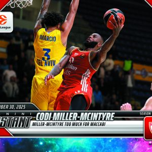 Codi Miller-McIntyre - 2025-26 Panini Instant EuroLeague #11 - Galaxy 1/1