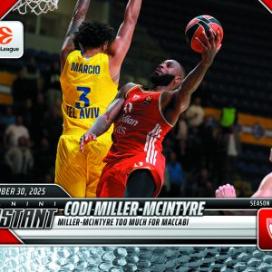 Codi Miller-McIntyre - 2025-26 Panini Instant EuroLeague #11 - Metallic /5
