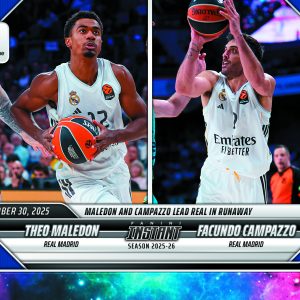 Theo Maledon/Facundo Campazzo - 2025-26 Panini Instant EuroLeague #13 - Galaxy 1/1