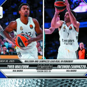 Theo Maledon/Facundo Campazzo - 2025-26 Panini Instant EuroLeague #13 - Metallic /5