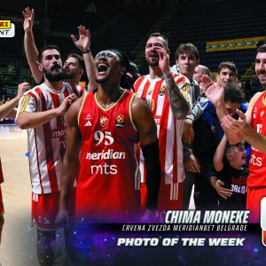 Chima Moneke - 2025-26 Panini Instant EuroLeague Photo of the Week #5 - Galaxy 1/1