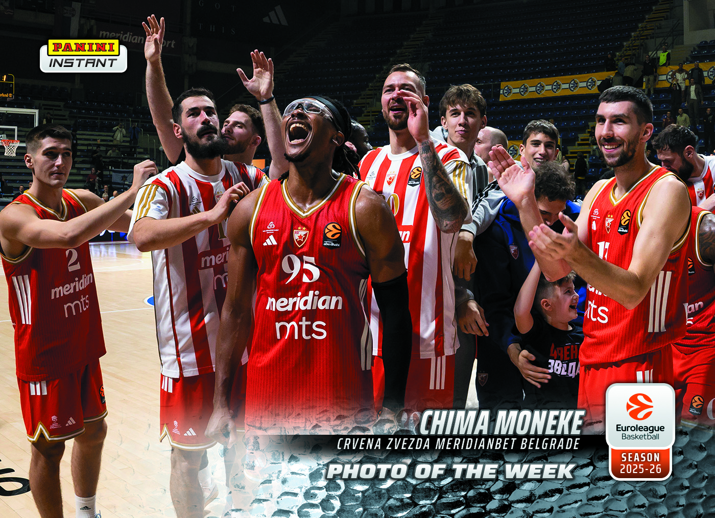 Chima Moneke - 2025-26 Panini Instant EuroLeague Photo of the Week #5 - Metallic /5