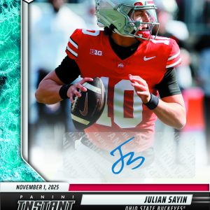 Julian Sayin - 2025 Panini Instant NIL College Football #JSF - Water /10 Auto