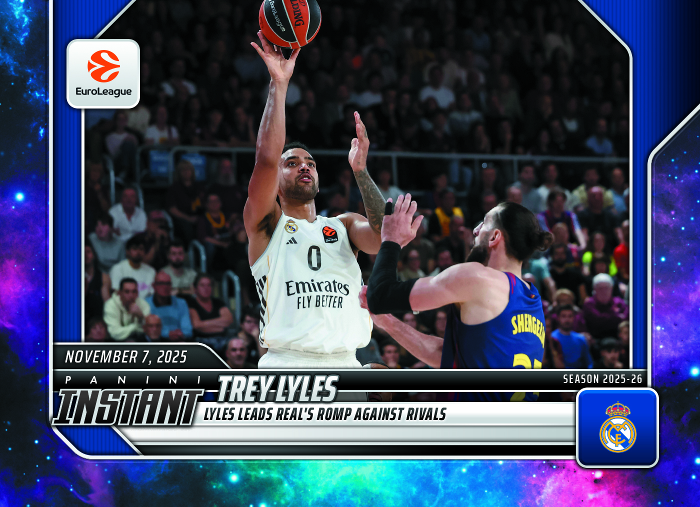 Trey Lyles - 2025-26 Panini Instant EuroLeague #14 - Galaxy 1/1