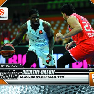 Dwayne Bacon - 2025-26 Panini Instant EuroLeague #17 - Metallic /5