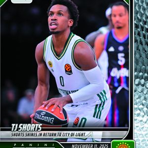 TJ Shorts - 2025-26 Panini Instant EuroLeague #18 - Metallic /5