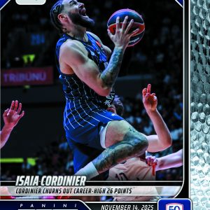 Isaia Cordinier - 2025-26 Panini Instant EuroLeague #19 - Metallic /5