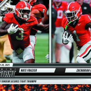 Nate Frazier/Zachariah Branch - 2025 Panini Instant NIL College Football #NFZBA - Magma 1/1