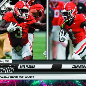 Nate Frazier/Zachariah Branch - 2025 Panini Instant NIL College Football #NFZBA - Lightning /5