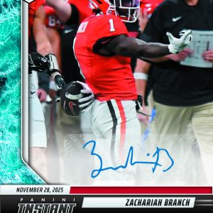 Zachariah Branch - 2025 Panini Instant NIL College Football #ZBA - Water /10 Auto