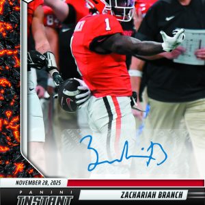 Zachariah Branch - 2025 Panini Instant NIL College Football #ZBA - Magma 1/1 Auto