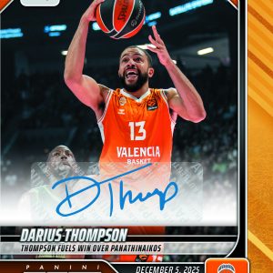 Darius Thompson - 2025-26 Panini Instant EuroLeague #21 - Gold /10 Auto