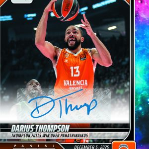 Darius Thompson - 2025-26 Panini Instant EuroLeague #21 - Galaxy 1/1 Auto