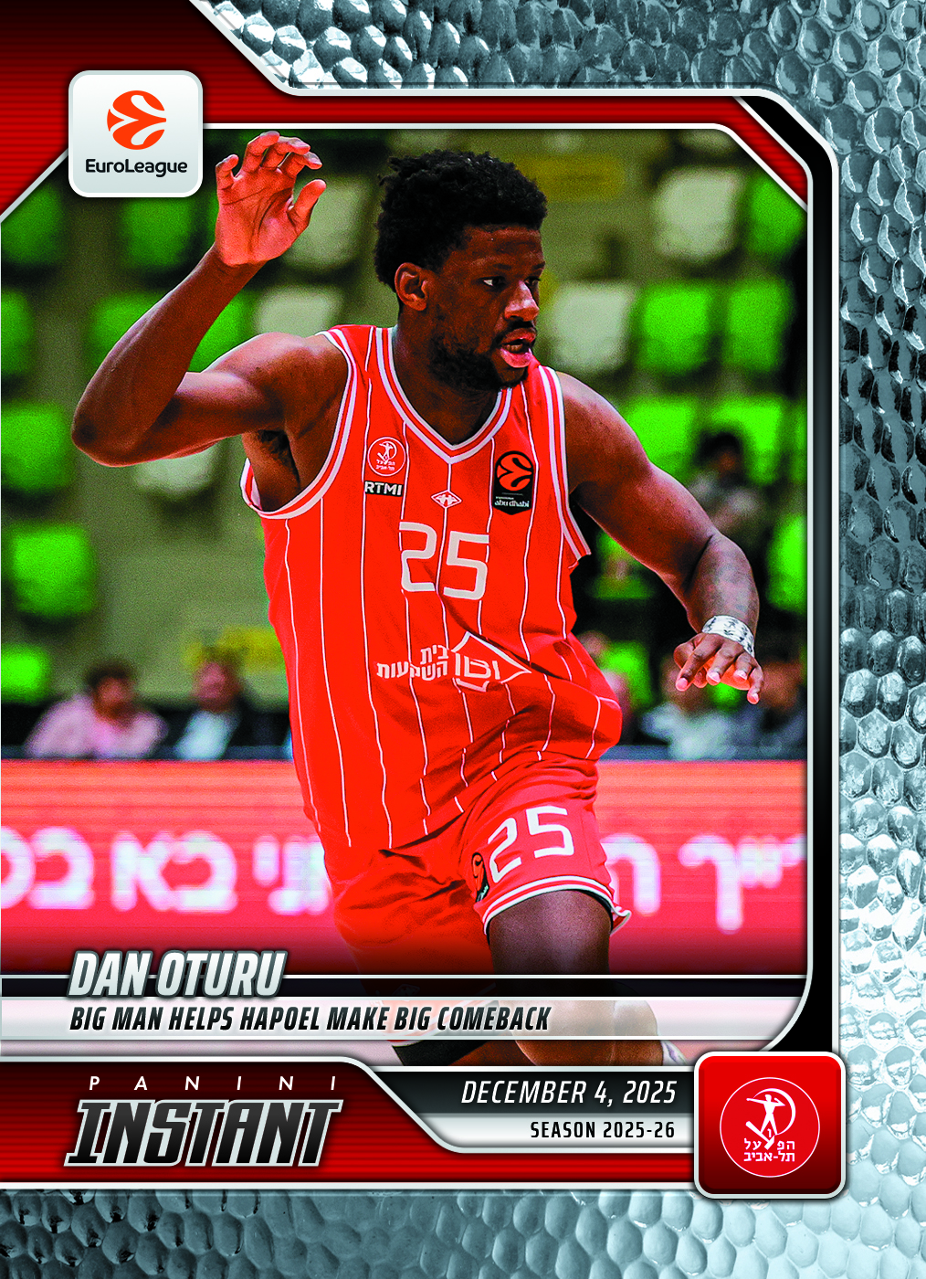 Dan Oturu - 2025-26 Panini Instant EuroLeague #23 - Metallic /5