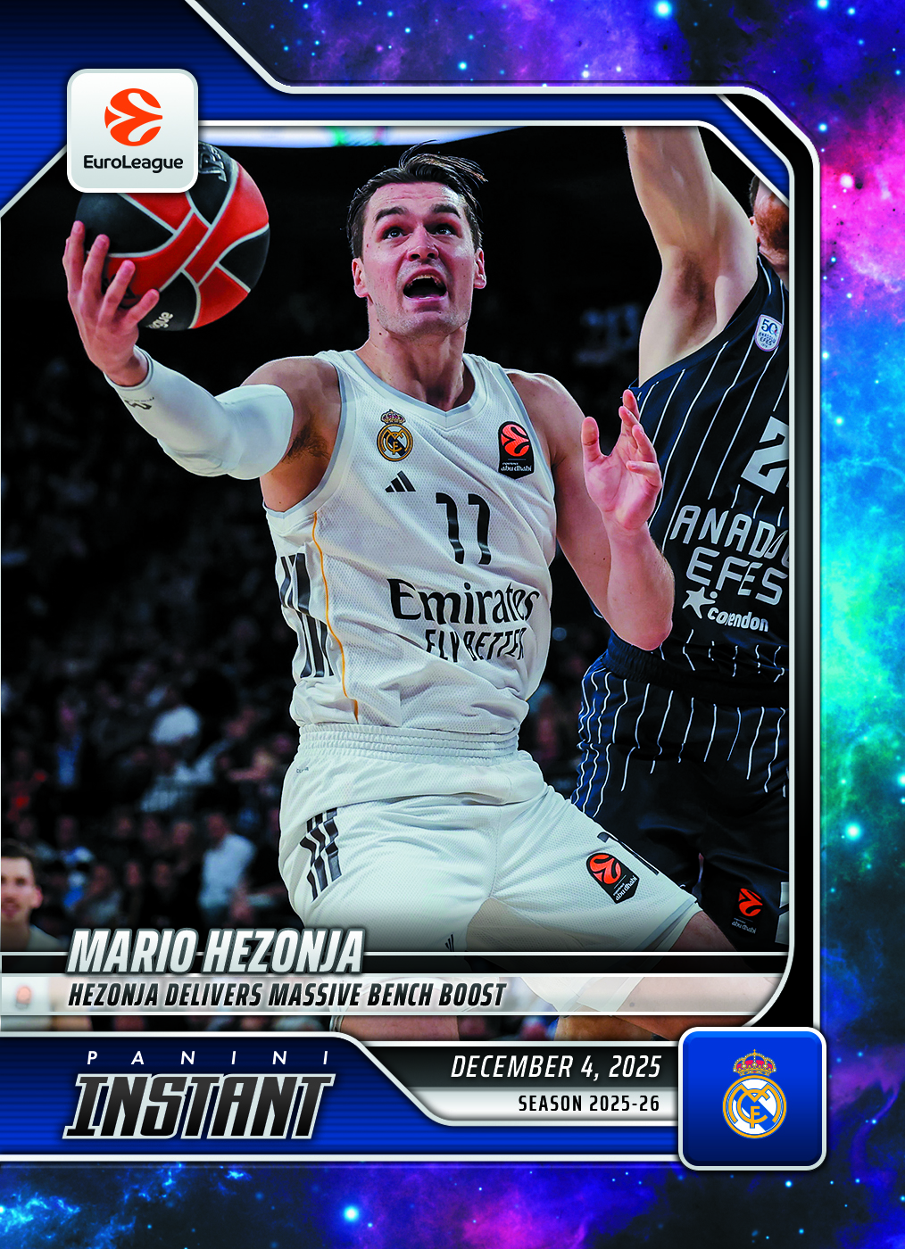 Mario Hezonja - 2025-26 Panini Instant EuroLeague #25 - Galaxy 1/1