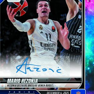 Mario Hezonja - 2025-26 Panini Instant EuroLeague #25 - Galaxy 1/1 Auto
