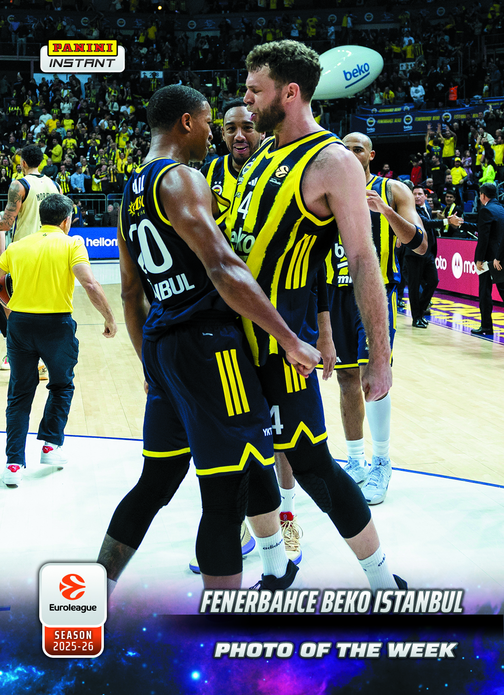 Fenerbahce Beko Istanbul - 2025-26 Panini Instant EuroLeague Photo of the Week #13 - Galaxy 1/1