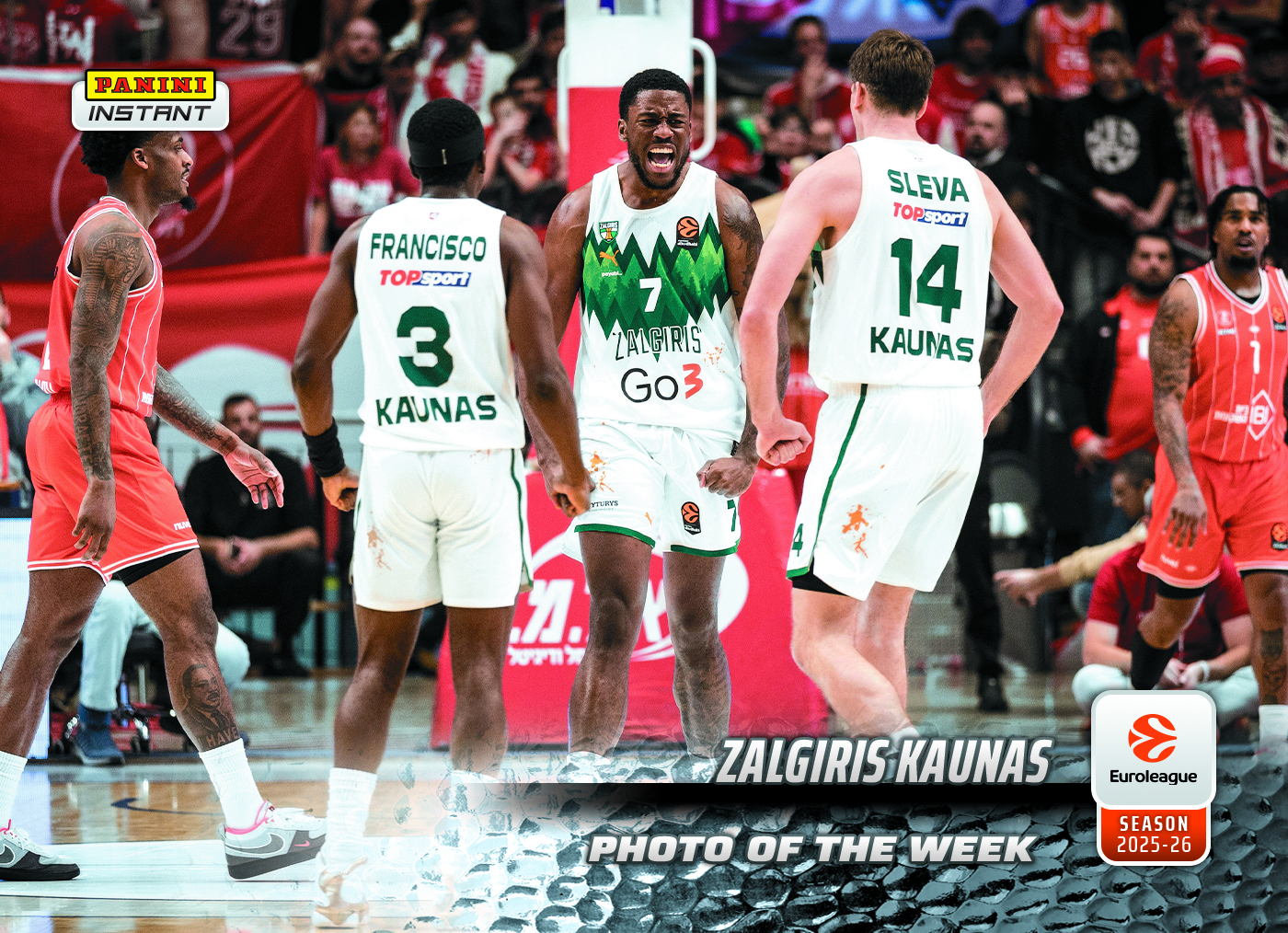 Zalgiris Kaunas - 2025-26 Panini Instant EuroLeague Photo of the Week #14 - Metallic /5