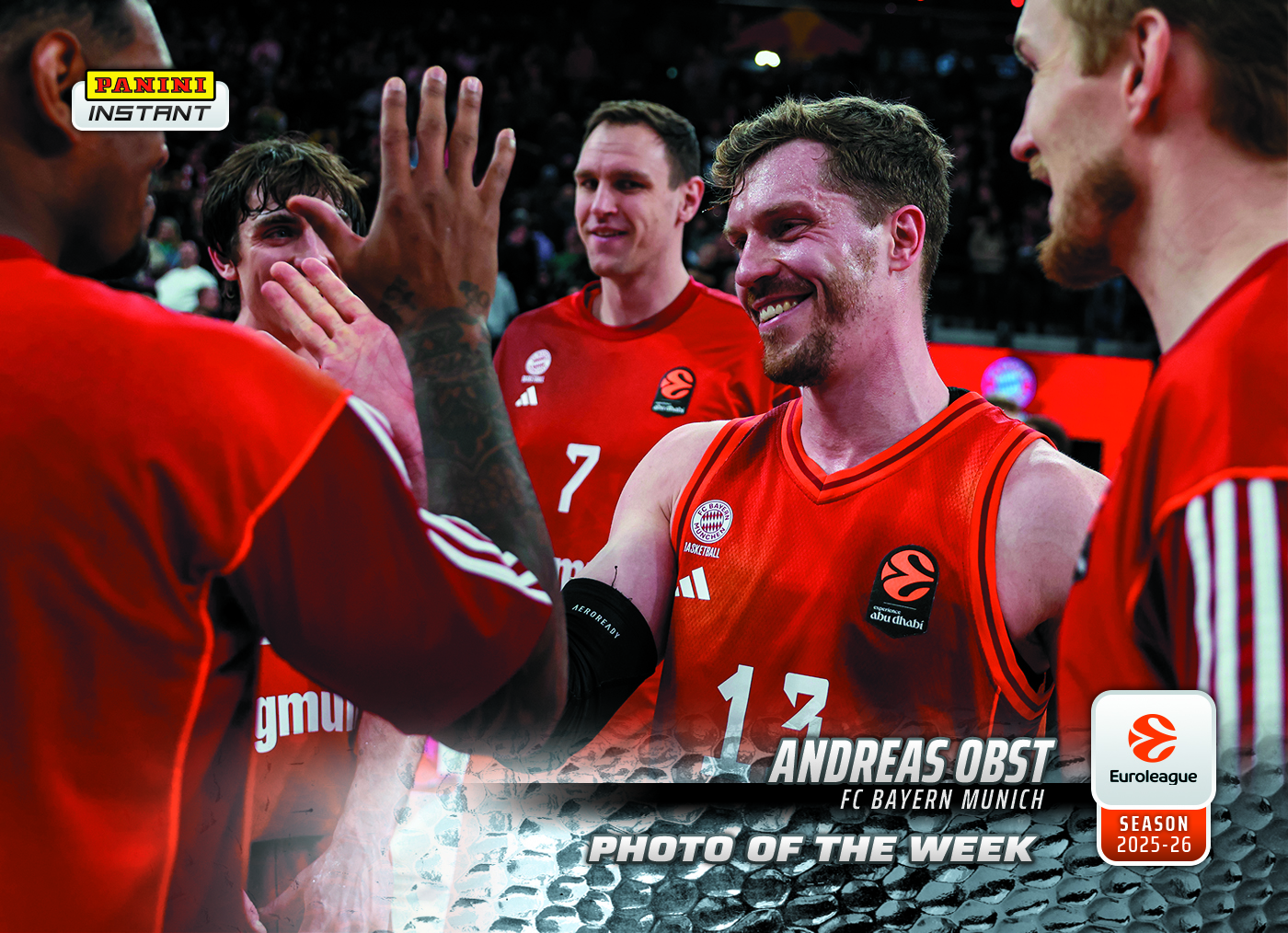 Andreas Obst - 2025-26 Panini Instant EuroLeague Photo of the Week #15 - Metallic /5